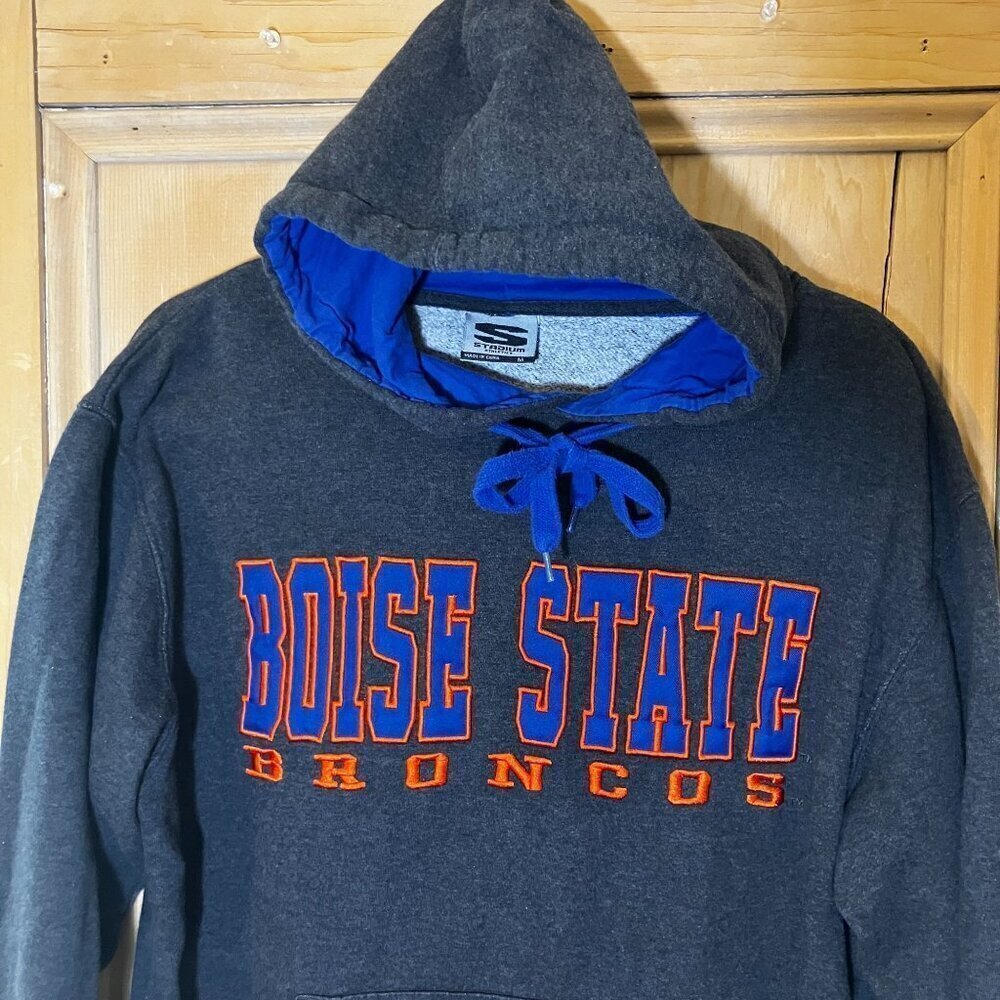 Stadium Womens Vintage Y2K Boise State Broncos Hoodie Size Medium Gray SP EXC